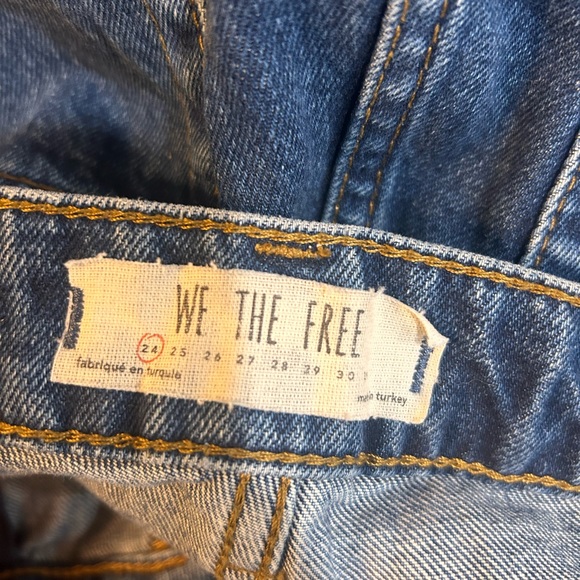 We the Free dark wash mom jeans 24 - Picture 2 of 7